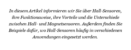 Was ist ein Hallsensor?